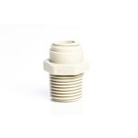 Push Connect Male Connector 3/8" Tube OD to 1/2" NPTM Thread