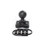 Ram 1.5" C Ball Mount Double U-Bolt Ball Base for 1.25" - 1.5" Rails RAM-235-1U