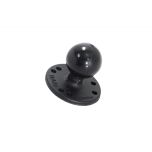 Ram 1.5" C Ball 4 Hole AMPS Adapter with Round Plate RAM-202CU