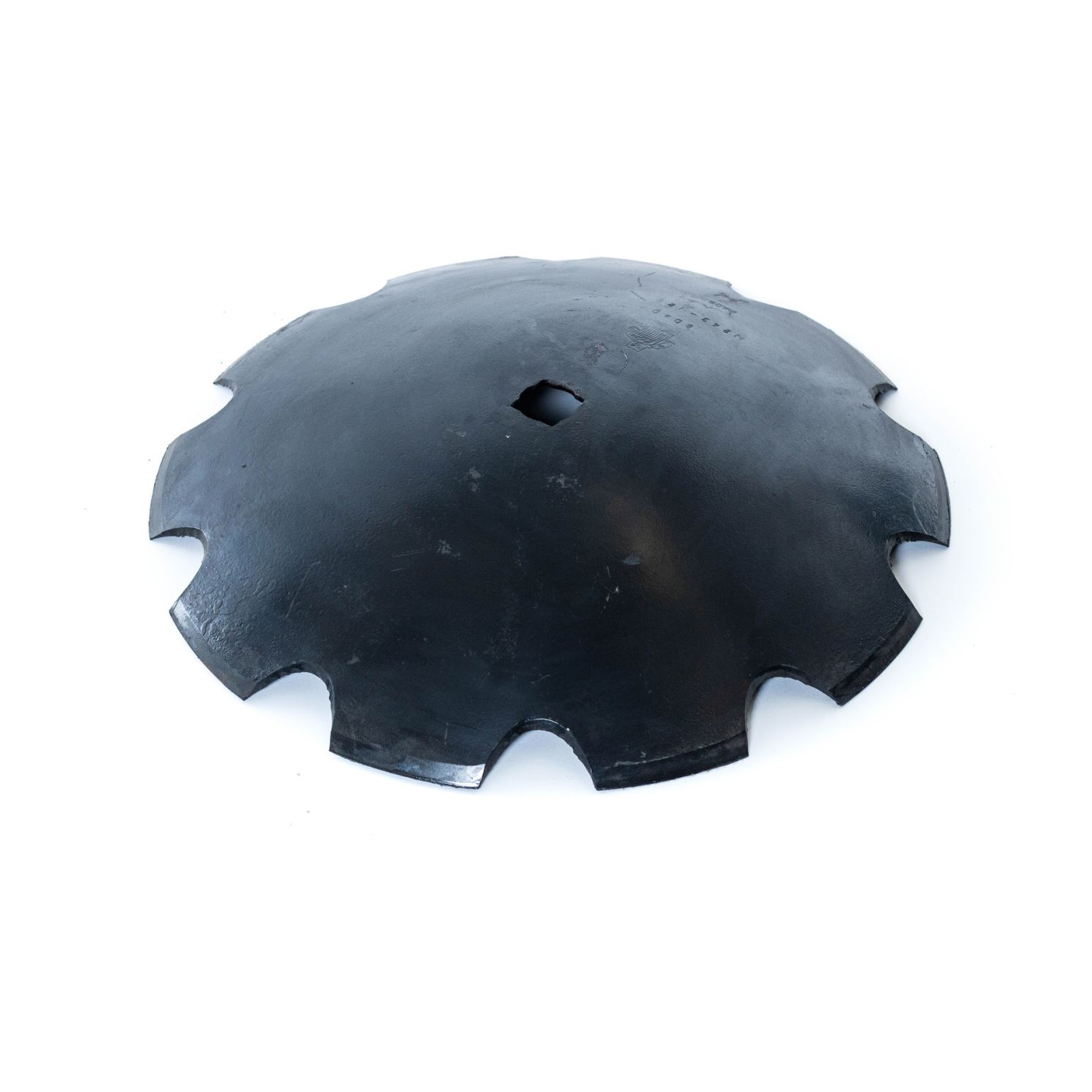 24" x 6.35mm Plain Cone Notched Disc Tillage Blade 1-1/2" Square x 1-3/4" Round