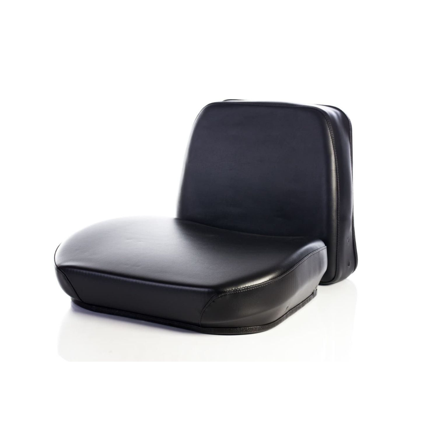 K&M Black Vinyl Seat Cushion Set fits Massey Ferguson