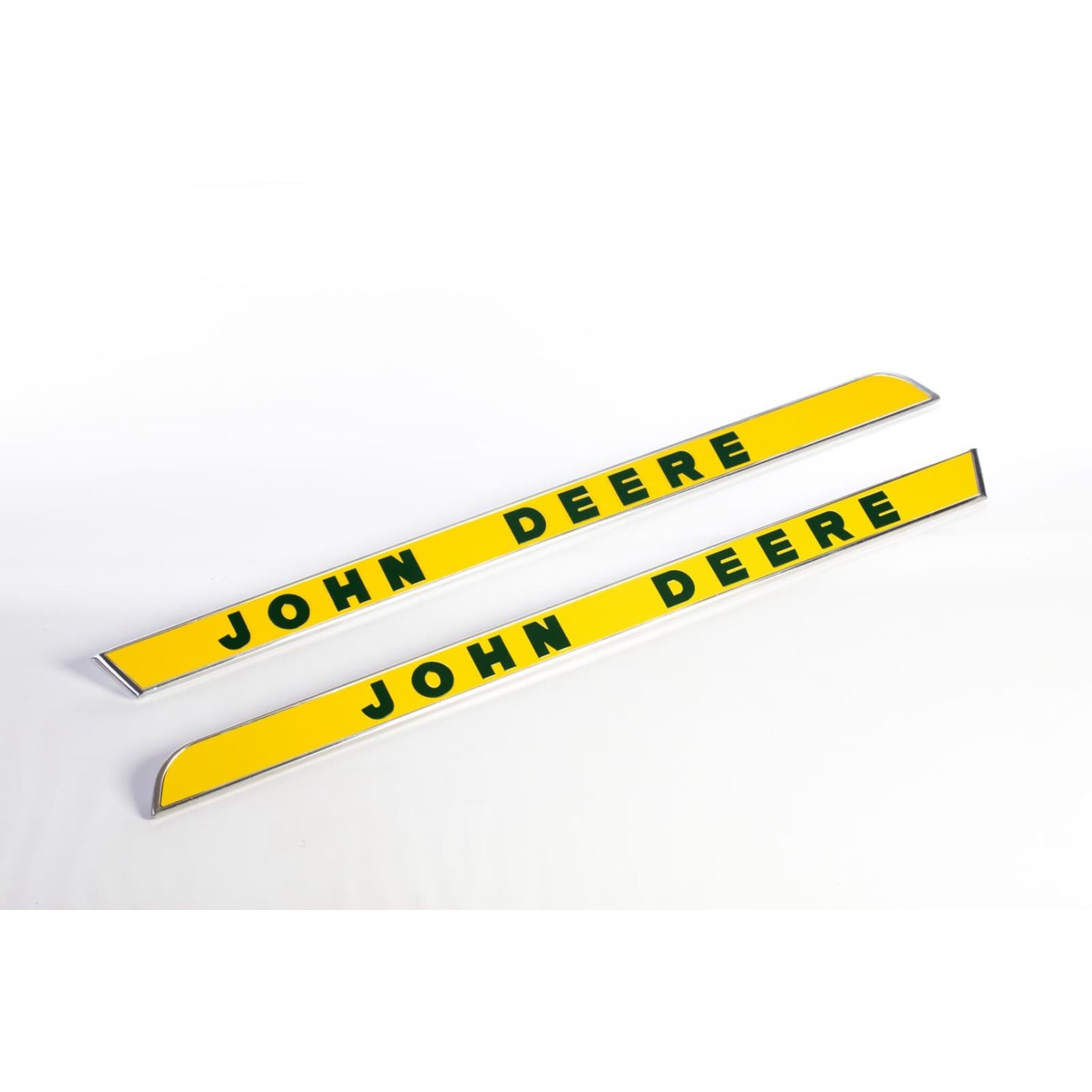 AR28048 Tractor Hood Side Molding Pair with Raised Letters fits John Deere