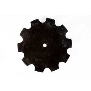 22" x 6.35mm Plain Cone Notched Disc Tillage Blade 1-1/8" x 1-1/4" Square