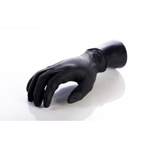 Kinco Black Nitrile Disposable Safety Gloves X-Large