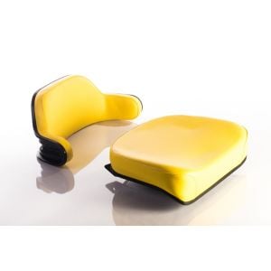 2 Piece Yellow Vinyl Tractor Seat fits John Deere