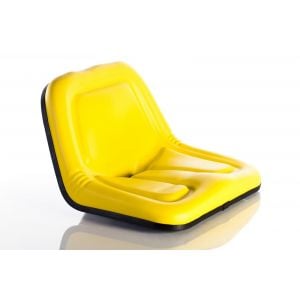 Deluxe High Back Yellow Vinyl Steel Pan Seat