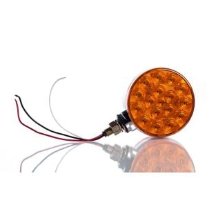 12V Tractor Fender LED Amber Warning Light Lamp