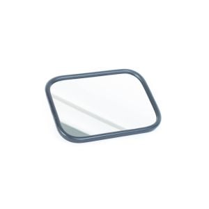 Rectangular Rolled-Rim Mirror with Ball Swivel