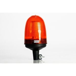 80 LED Amber Beacon Warning Light DIN Mount