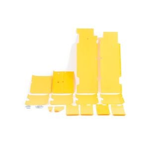 20' Yellow Poly Wear Shoe Skid Kit fits John Deere
